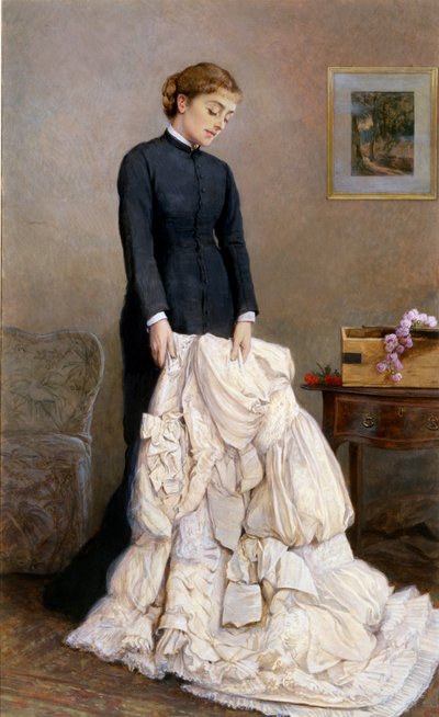 若い未亡人、1877 作： Edward Killingworth Johnson